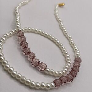 ⭐️Exquisitely Handmade Beaded Necklace with deep space accent